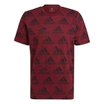 Camiseta adidas Malha Simples Essentials Brandlove - Masculina VERMELHO