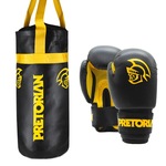 Kit Boxe/muay Thai Pretorian  - Infantil PRETO