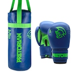 Kit Boxe/muay Thai Pretorian  - Infantil AZUL