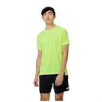 Camiseta New Balance Manga Curta Accelerate - Masculina Verde Cla/Amarelo