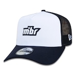 Boné Aba Curva New Era 9Forty A-Frame Trucker MIBR Made In Brazil - Snapback - Adulto BRANCO