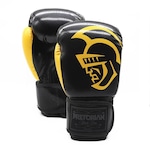 Luvas de  Boxe Muay Thai Pretorian Black Line - Adulto PRETO/AMARELO