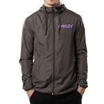 Jaqueta Com Capuz Oakley Windbreaker Mark II - Masculina CINZA ESCURO