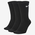 Meias Nike Everyday Lightweight com 3 Pares - Adulto PRETO