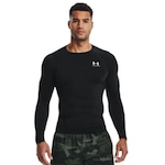 Camiseta de Compressão Under Armour Hg Comp Ls - Masculina PRETO