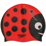 Touca de Natação Speedo Joaninha Cap - Infantil Vermelho/Preto