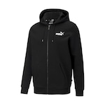 Blusão de Moletom Puma Essentials Small Logo- Masculino PRETO