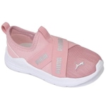 Tênis Puma Wired Run Slip-On - Infantil ROSA/BRANCO