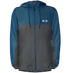 Jaqueta com Capuz Oakley Windbreaker Blocked Jacket - Masculino AZUL