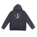 Blusão de Moletom com Capuz Volcom Logo Oversize - Masculino PRETO