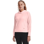 Blusão de Moletom com Capuz Under Armour Rival Terry Taped Hoodie - Feminino ROSA