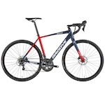 Bicicleta de Speed Groove Overdrive 70 - Aro  700 - Quadro 51 AZUL ESC/VERMELHO