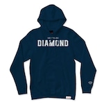 Blusão de Moletom com Capuz Diamond Hometeam Ny Hoodie - Masculino AZUL ESCURO