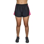 Short Selene Sport Corrida - Feminino Preto/Rosa Esc