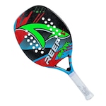 Raquete de Beach Tennis Shark Reef - Adulto Azul/Verde