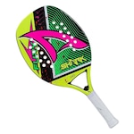 Raquete de Beach Tennis Shark Fury - Adulto VERDE/ROSA