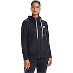 Blusão de Moletom com Capuz Under Armour Rival Fleece Full Zip Hoodie - Feminino PRETO