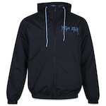 Jaqueta New Era Corta Vento Windbreaker Upside Down - Masculino PRETO/AZUL