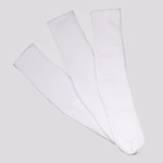 Kit Meia Selene Cano Alto - 3 Pares - Adulto BRANCO