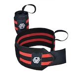 Munhequeira Elástica Wrist Wrap - Cross Training - Lpo - Nc Extreme PRETO/VERMELHO