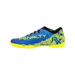 Chuteira Society Penalty RX Locker - Adulto Azul/Amarelo