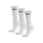 Meia Esportiva Penalty Cano Alto Kit 3 Pares X T - 33 ao 38 - Adulto BRANCO