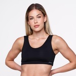 Top Fitness AVA Fitness Wear Básico Alça Grossa Suplex Poliamida - Adulto PRETO