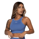 Top Fitness AVA Fitness Wear Suplex Silk Costas - Adulto AZUL