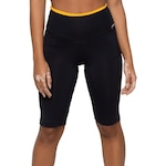 Bermuda de Ciclismo AVA Fitness Wear Suplex - Feminina PRETO/AMARELO