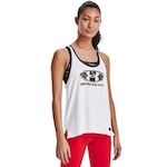 Camiseta Regata de Treino Under Armour Pride Knockout - Feminina BRANCO