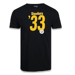 Camiseta New Era Pittsburgh Steelers Numbers - Masculina PRETO