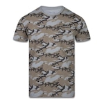 Camiseta New Era NFL Seattle Seahawks Core Full Print Camo - Masculina MARROM CLARO