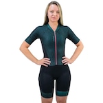 Macaquinho Ciclismo Furbo Flow Forro Blade - Feminino VERDE