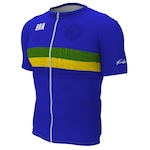 Camisa de Ciclismo Furbo Tradicional 3/4 Pátria - Masculina AZUL