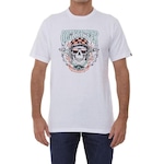 Camiseta Quiksilver Biker Skull - Masculina BRANCO