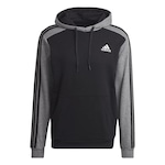 Blusão Com Capuz adidas Melange - Masculino PRETO/CINZA