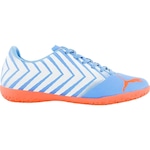 Chuteira Futsal Puma Tacto II IT BDP - Adulto AZUL/LARANJA