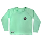 Camiseta Manga Longa Web Surf Shop com Proteção Diamond - Infantil VERDE