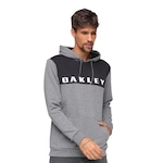 Blusão com Capuz Oakley Sport Pullover - Masculino CINZA ESCURO/PRETO