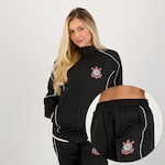 Agasalho Corinthians Trilobal Twist - Feminino PRETO