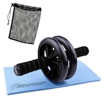 Roda Abdominal Dupla Gold Sports Exercise PRETO