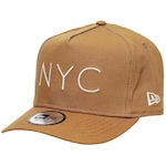 Boné Aba Curva New Era Brand Nyc - Snapback - Adulto BEGE