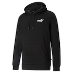 Blusão de Moletom com Capuz Puma Essentials Small Logo - Masculino PRETO/BRANCO