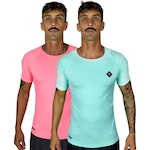 Kit de Camisetas Web Surf Shop com Proteção UV FPU50+ Diamond - Masculina ROSA