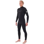 Long John Rip Curl E-Bomb 2/2 Zip Free Black Blue - Masculino PRETO