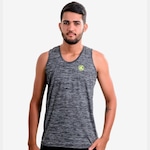 Camiseta Regata Esporte Legal UV45 Plank - Masculina CINZA/PRETO