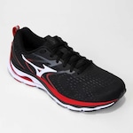 Tênis Mizuno Wave Dynasty 4 - Unissex PRETO/VERMELHO