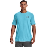 Camiseta Under Armour Sportstyle Left Chest - Masculina AZUL/PRETO