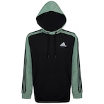 Blusão Com Capuz adidas Melange - Masculino PRETO/VERDE