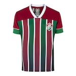 Camiseta Fluminense Braziline Reign - Feminina Vermelho/Verde Cla